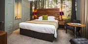 Image shows one of the Superior Double Rooms at The Moat House, with contemporary furnishings and decor