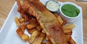 Traditional Fish & Chip by the marina