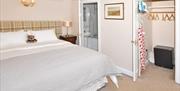 Another angle in Room 1 at The Fountain Inn, showing the wardrobe and bathroom